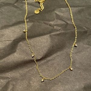 Gorjana choker necklace w/ travel jewelry case